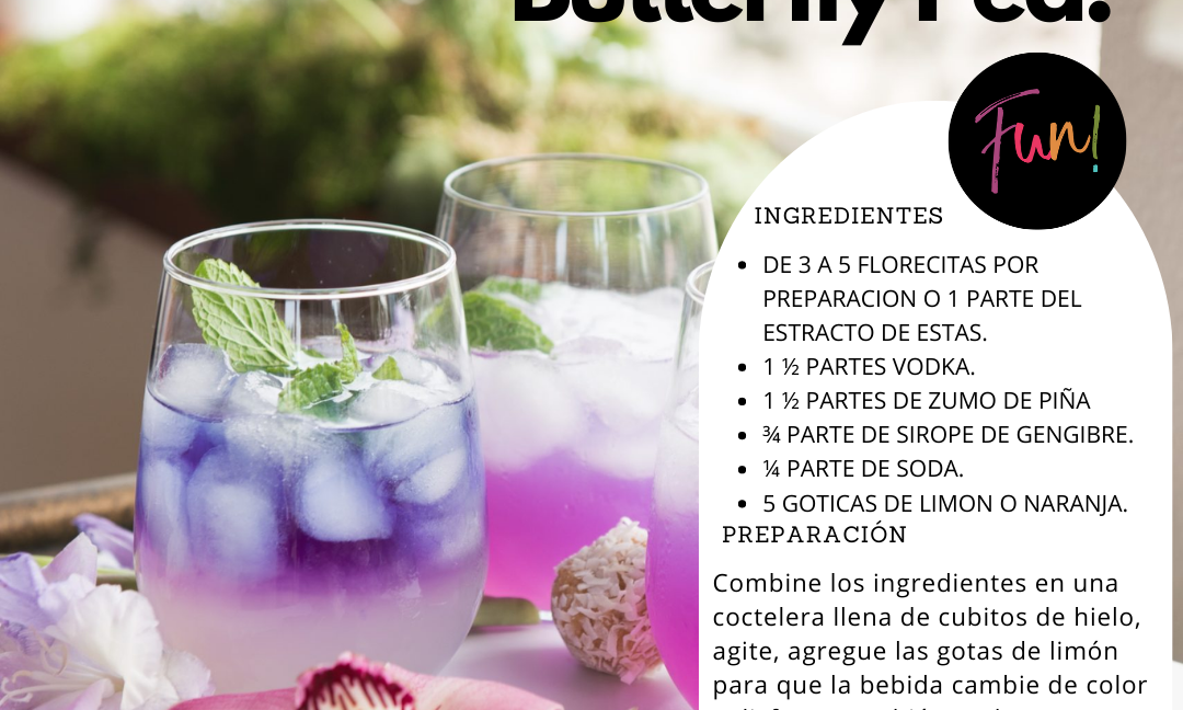 Receta con ButterflyPea