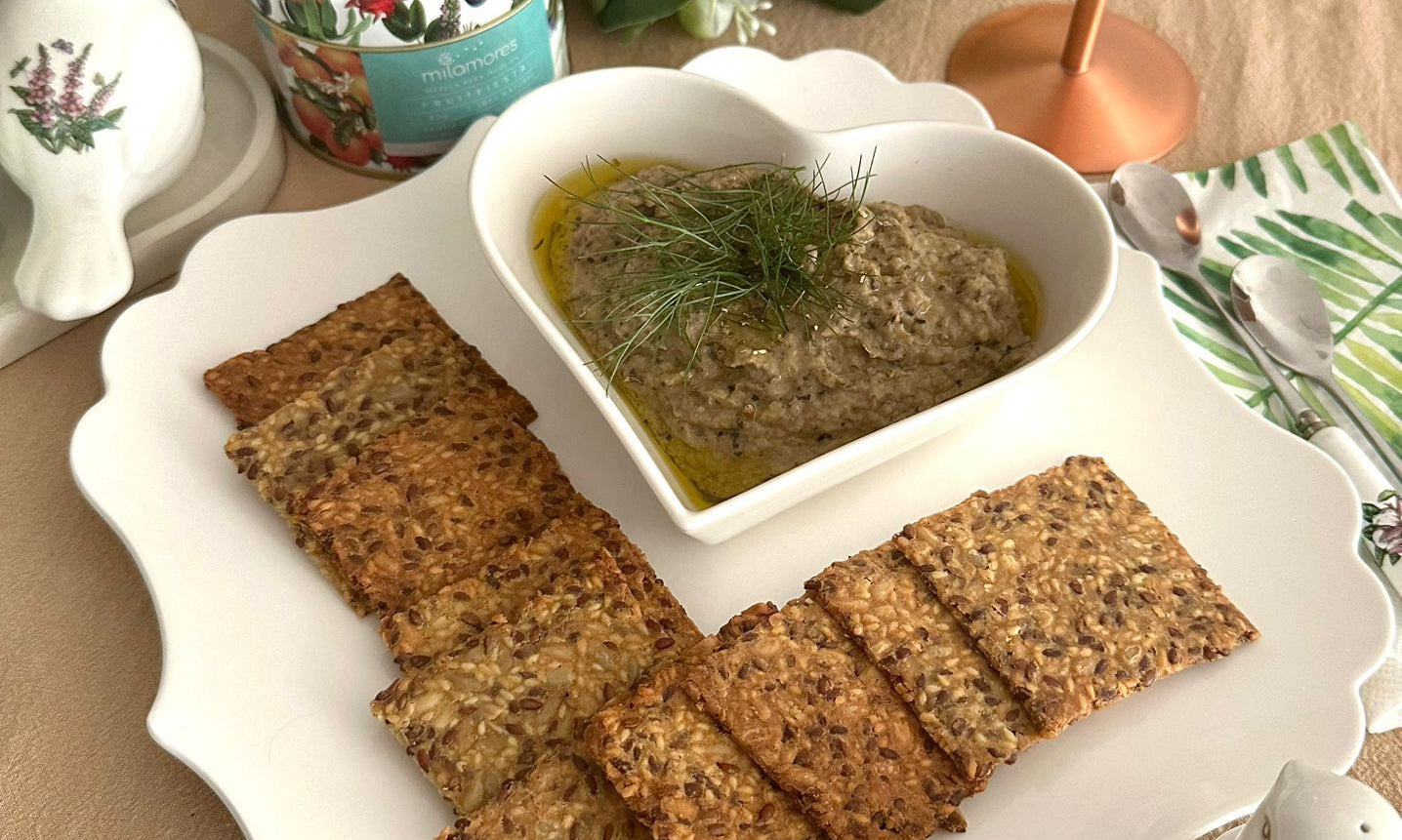 Dip de Berenjena, vegano y sin gluten