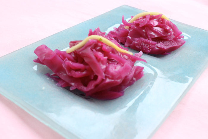 Conserva de repollo morado agridulce