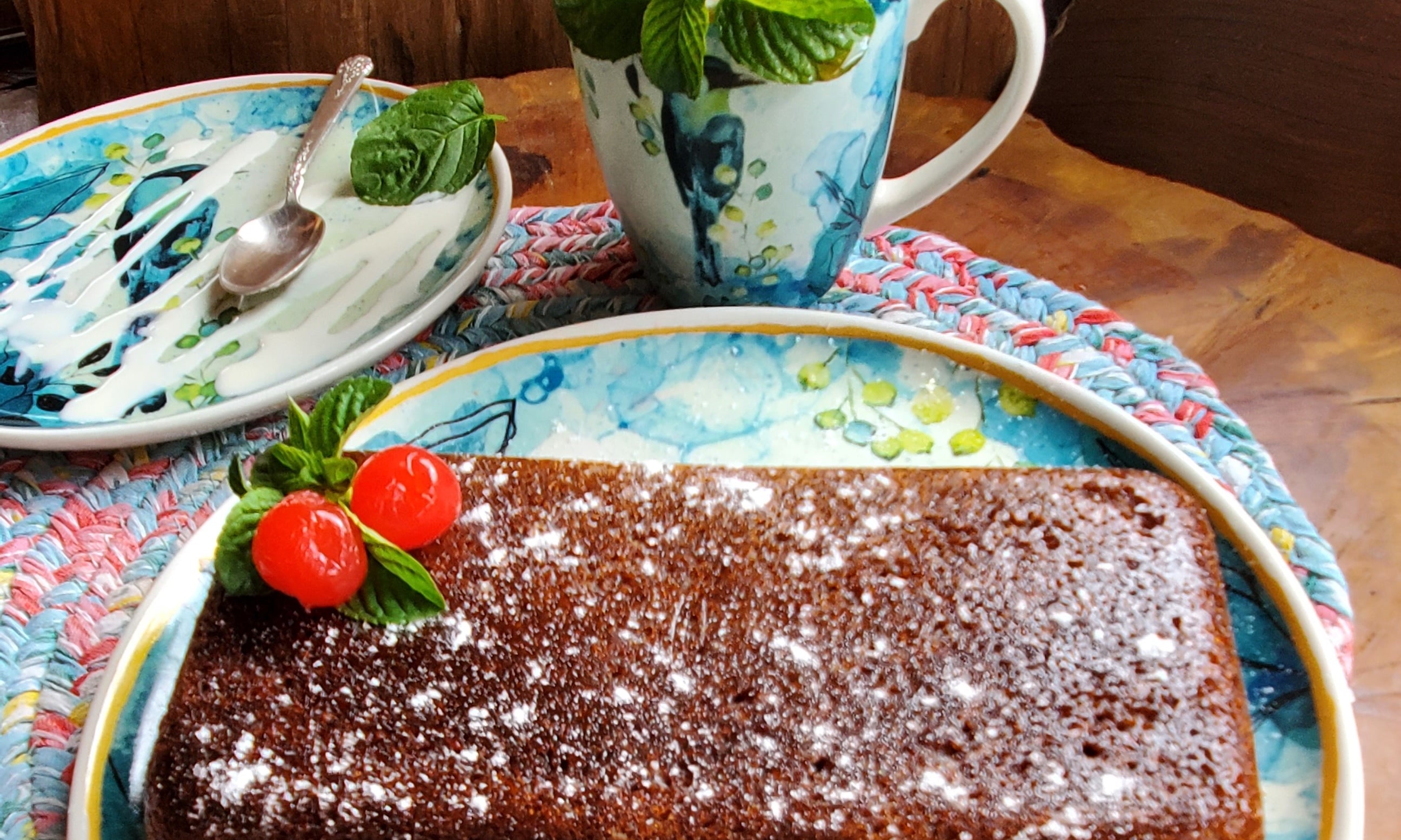 Torta saludable de harina de avena y ralladura de coco