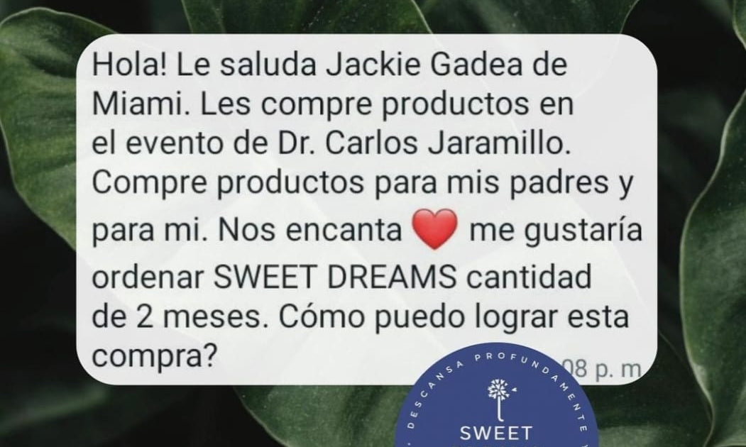 Especial de la infusión SweetDreams