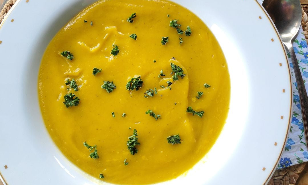 Crema de calabaza para la saciedad