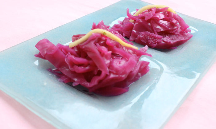 Conserva de repollo morado agridulce
