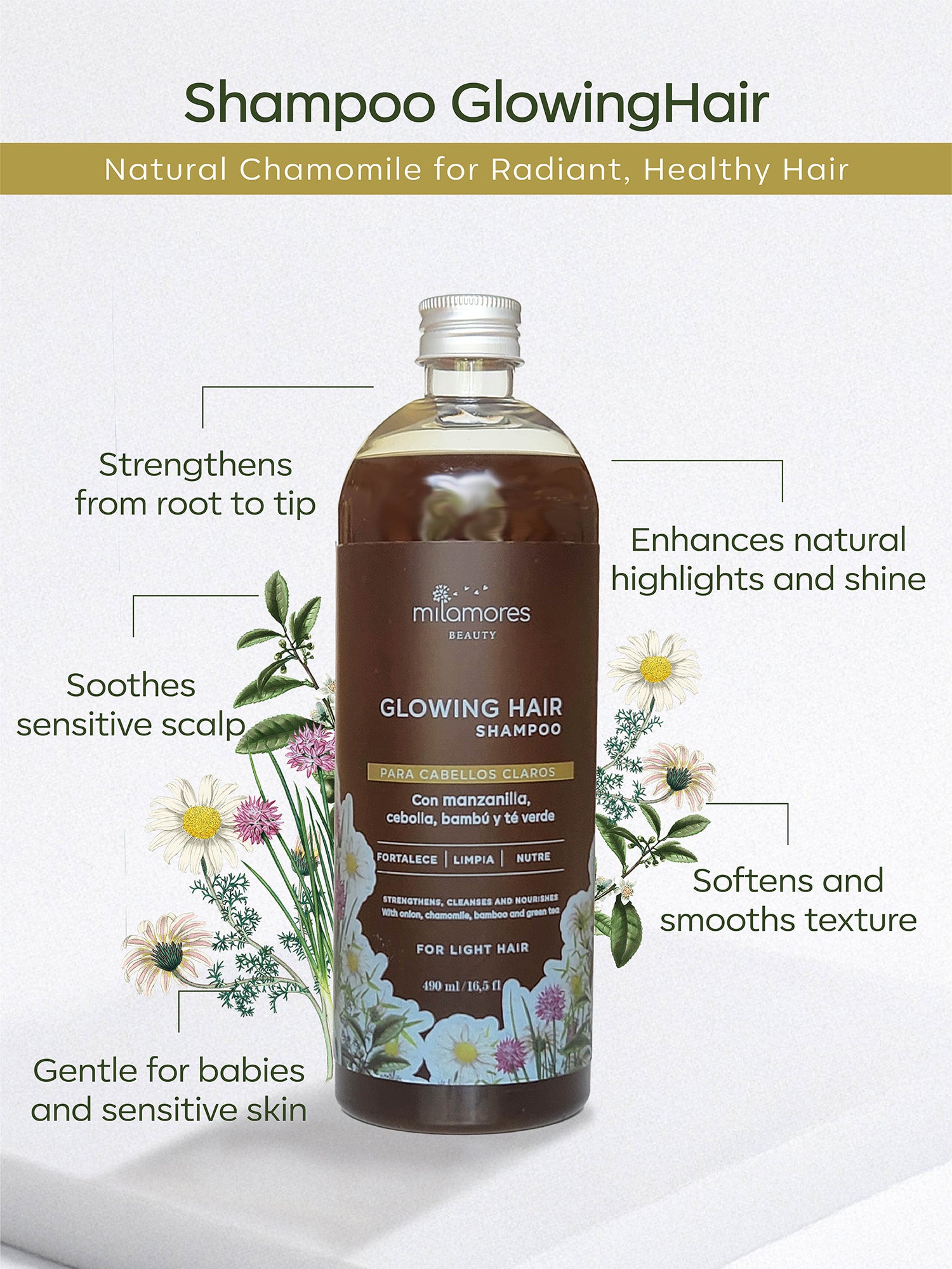 Shampoo GlowingHair - Chamomile for Light Hair
